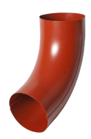 Колено трубы универсальное 72 гр., сталь, d-90 мм, красный, Aquasystem